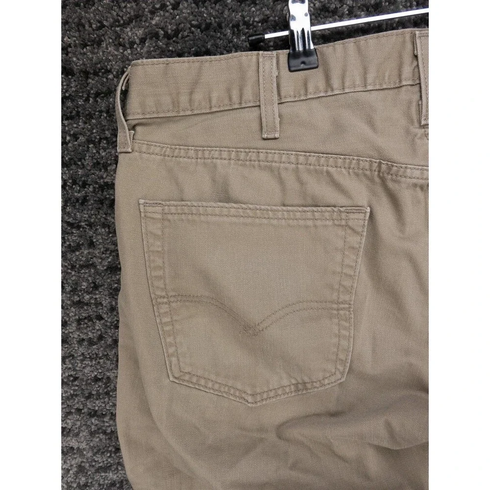 Levis 559 Jeans Mens 38x32 Actual 37x30 Beige Relaxed Fit Straight Leg Denim